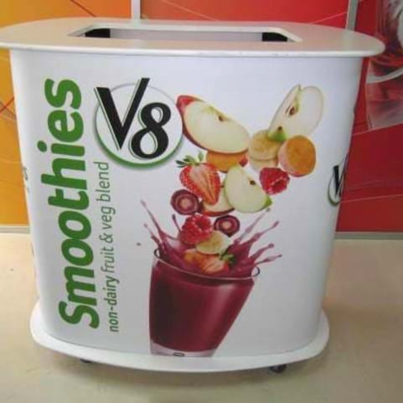 Juice sampling trolley - Displays2Go