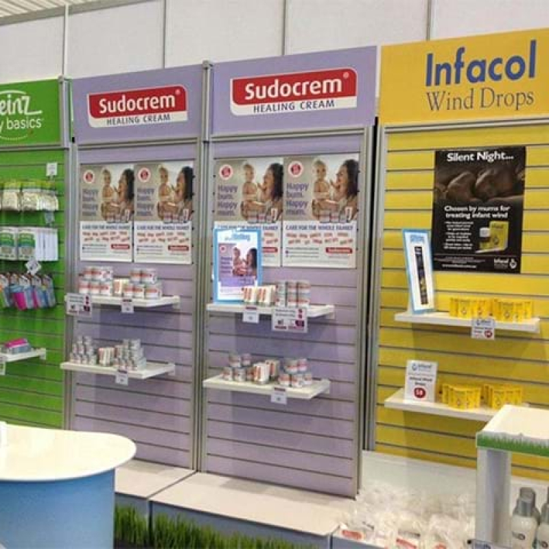 Portable slat wall system - Displays2Go