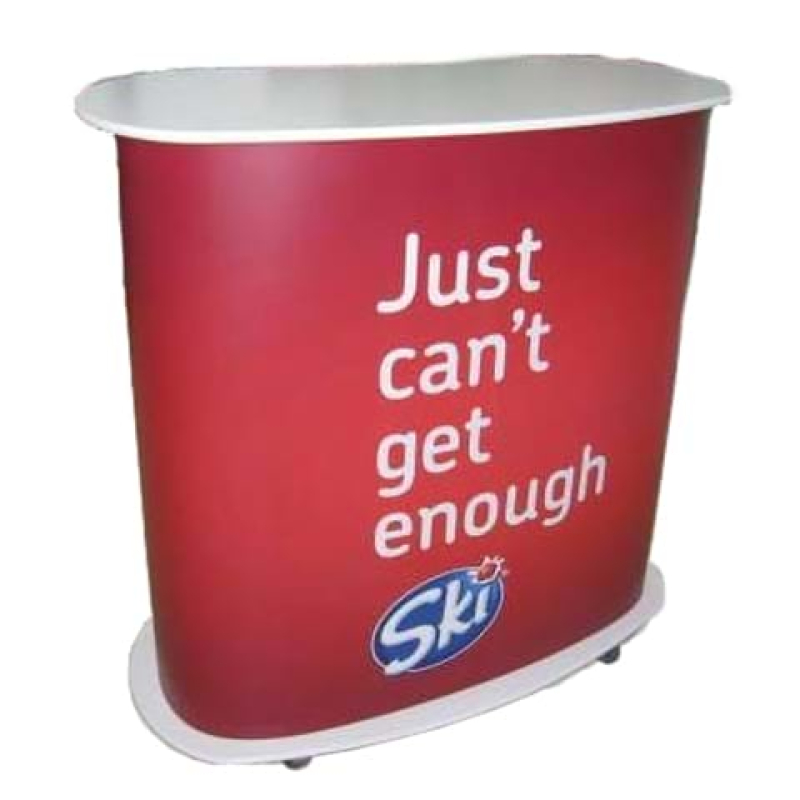 Customised trolleys for mall sampling - Displays2Go