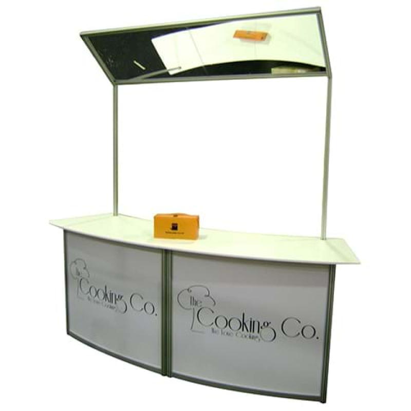 Cooking stand with mirror - Displays2Go