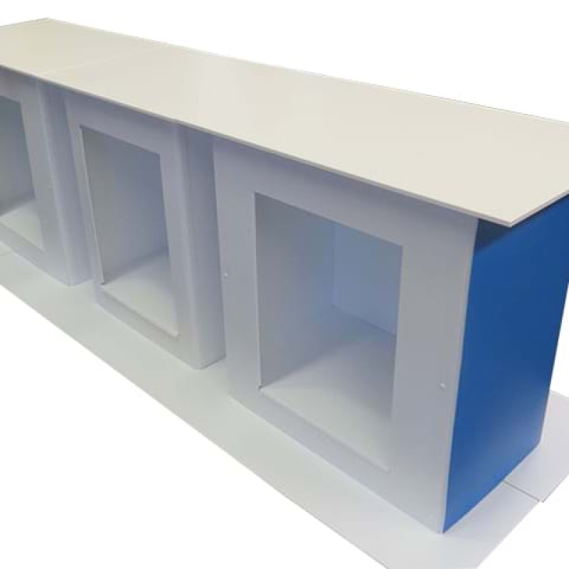 Portable table shelves - Displays2Go