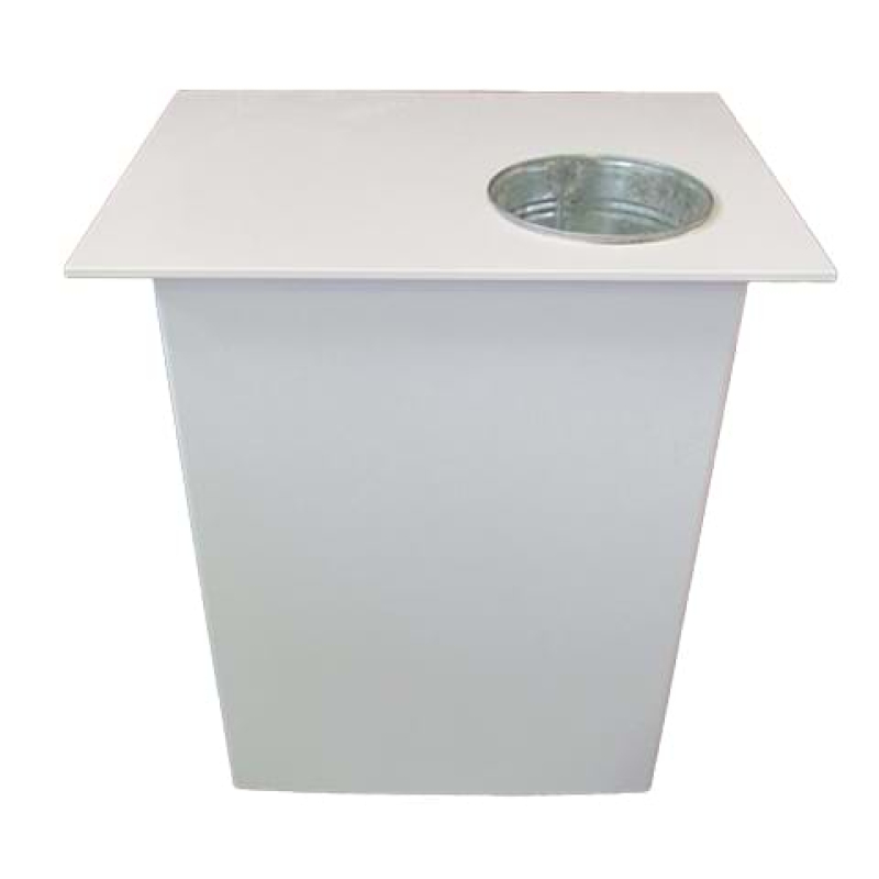 Demonstration table with drop-in bucket - Displays2Go