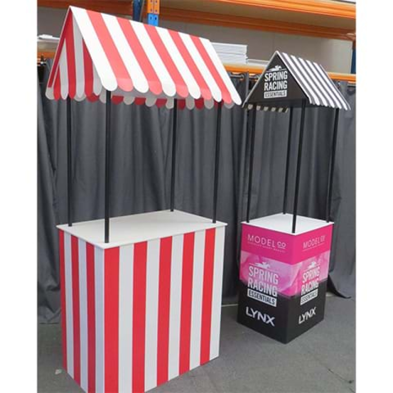 Portable sales table with canopy - Displays2Go