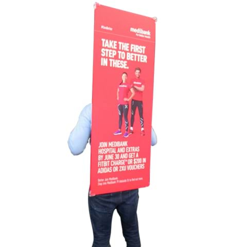 Strap on billboard for mobile promotions - Displays2Go