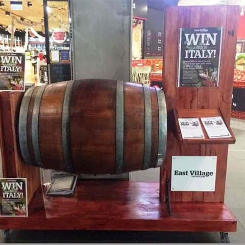 Wine Barrel Stand - Displays2Go